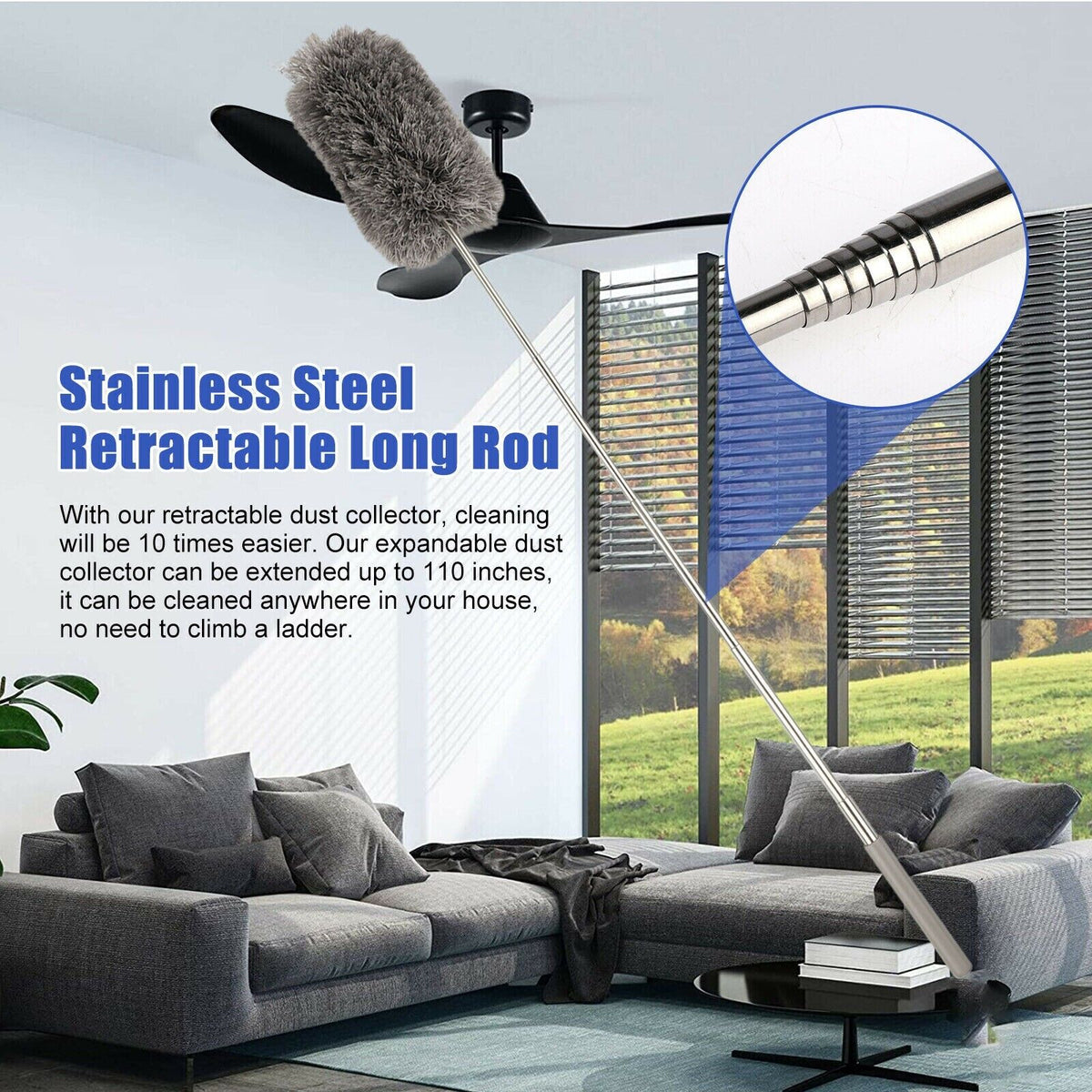 KELONDA™ Extendable Ceiling Fan Duster - GET 50% OFF