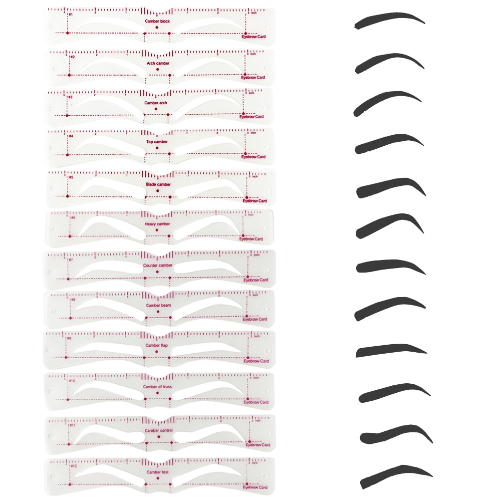 KELONDA™  Reusable Eyebrow Stencil Kit (12 pcs) - GET 50% OFF