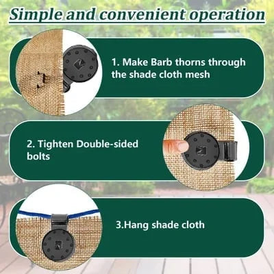 KELONDA™ Shade Cloth Heavy Duty Lock Grip