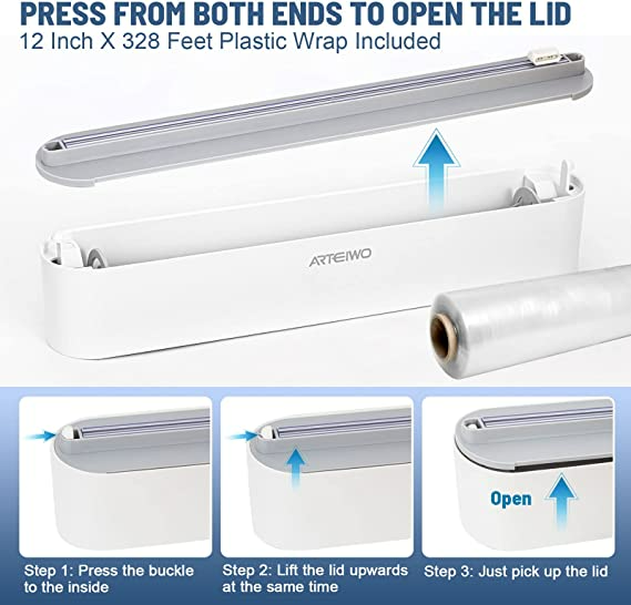 KELONDA™ Refillable Magnetic Wrap Dispenser with Cutter