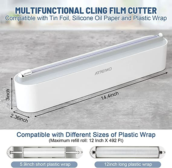 KELONDA™ Refillable Magnetic Wrap Dispenser with Cutter