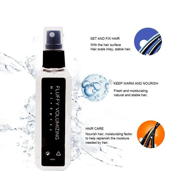KELONDA™ Fluffy Volumizing Hair Spray | Achieve up to 80% more volume