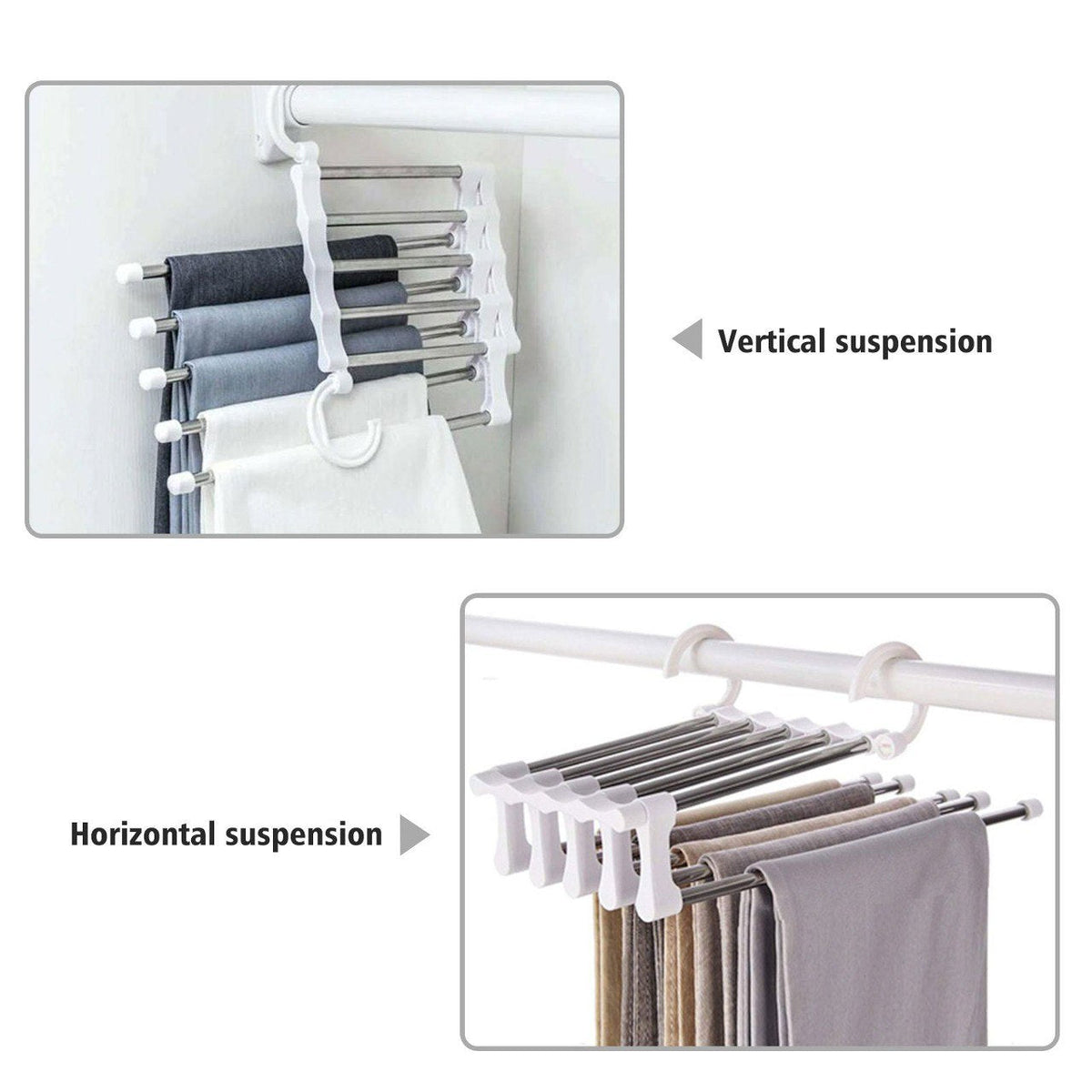 KELONDA™ 5-in-1 Space Saving Hanger ( Packing includes 2 pcs )